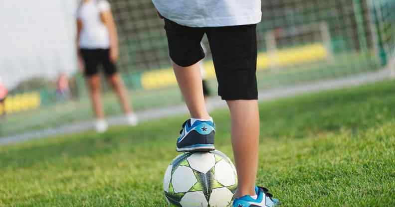 athletes playing football
