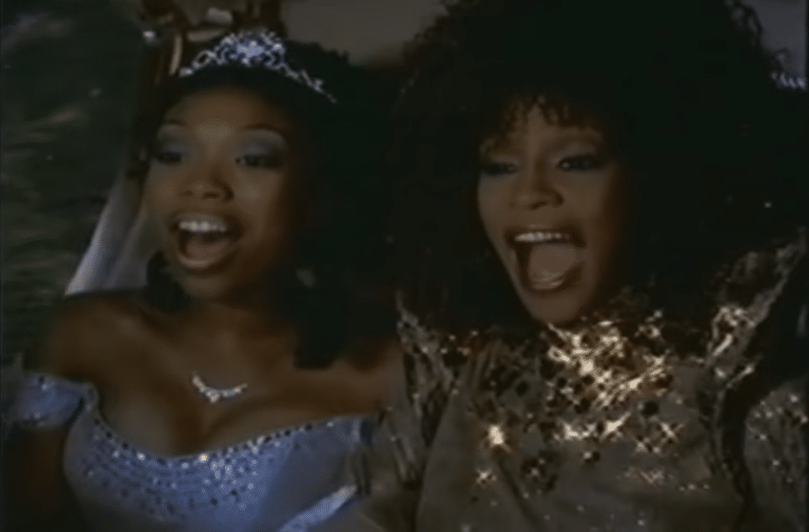 Brandy and Whitney Houston star in the 1997 remake of Cinderella. (YouTube)