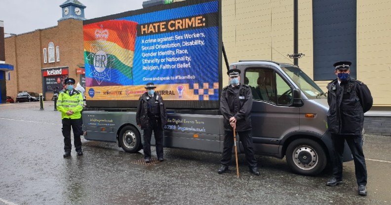 Merseyside Police have issued an apology for an LGBT+ hate crime campaign