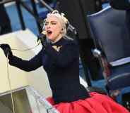Lady Gaga inauguration dress performance