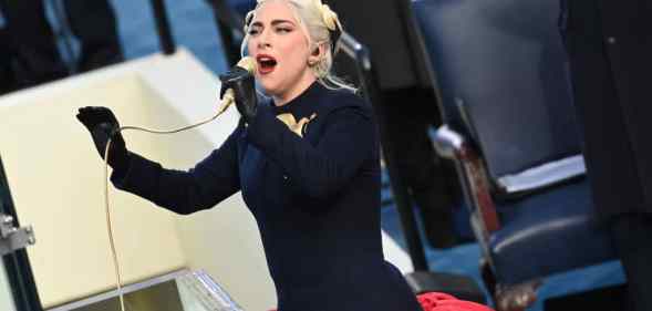 Lady Gaga inauguration dress performance