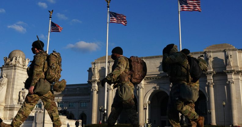National Guard military troops