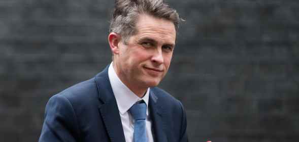 Gavin Williamson leaves 10 Downing Street