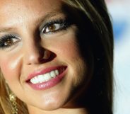 Britney Spears smiles