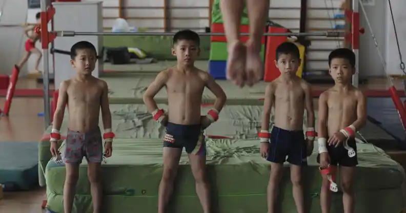 Young gymnasts in China