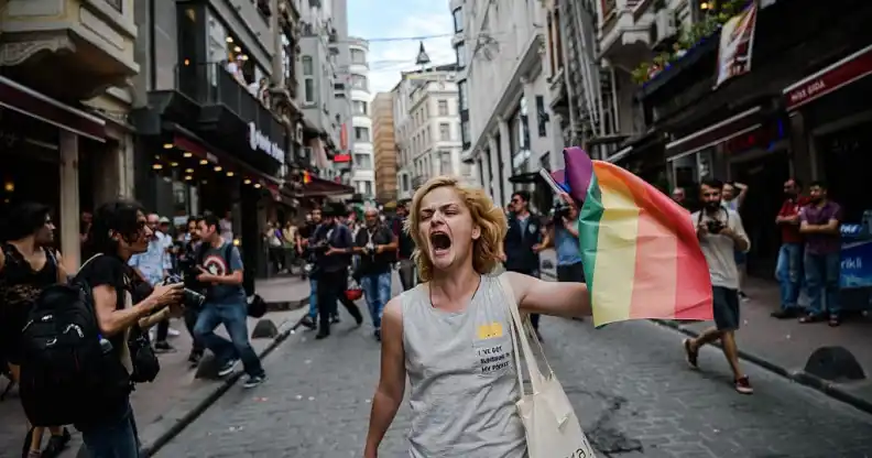 Turkey LGBT rights pride protest
