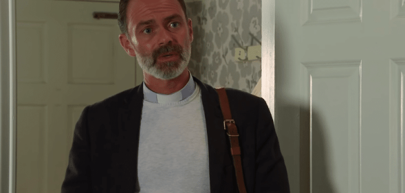 Daniel Brocklebank as gay vicar Billy Mayhew on Coronation Street