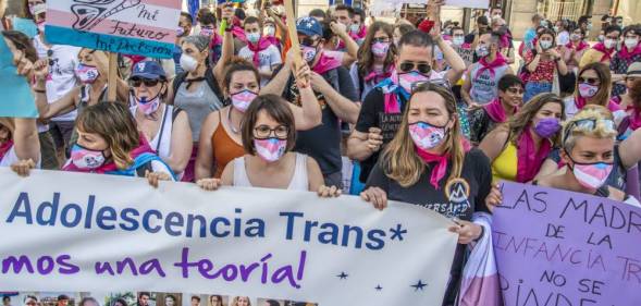Spanish protests trans rights in spain