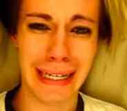 Chris Crocker getting emotional in the 2007 video, 'Leave Britney Alone'