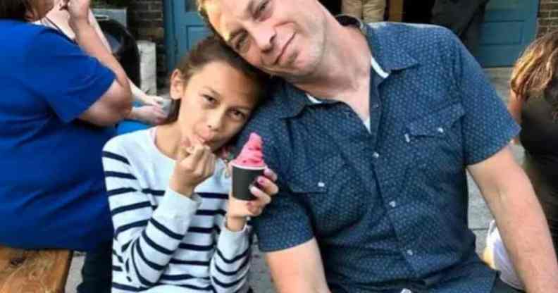 Jamie Alexander and daughter Ruby outside together