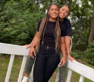 WNBA star Natasha Cloud with her wife Aleshia Ocasio