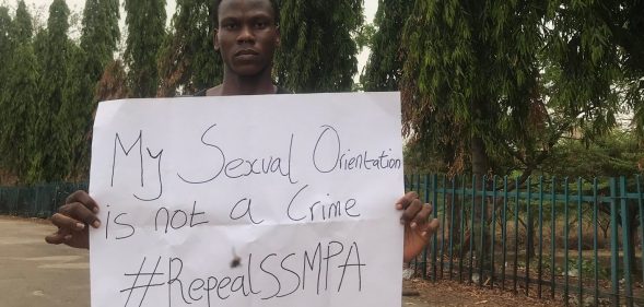 Nigeria: YouTuber ends hunger strike against barbaric anti-gay laws