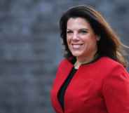 Gender Recognition Act: Caroline Nokes arrives at Downing Street in a red suit