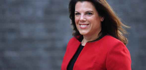 Gender Recognition Act: Caroline Nokes arrives at Downing Street in a red suit