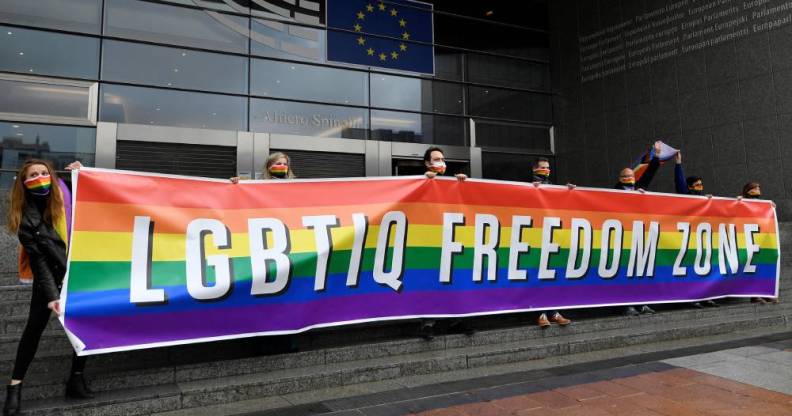 EU European parliament LGBTIQ Freedom Zone Poland