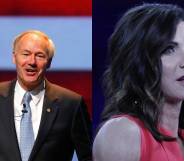 Arkansas governor Asa Hutchinson South Dakota governor Kristi Noem