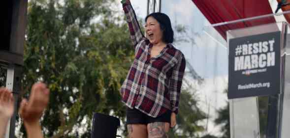 Margaret Cho speaks at the LA Pride ResistMarch