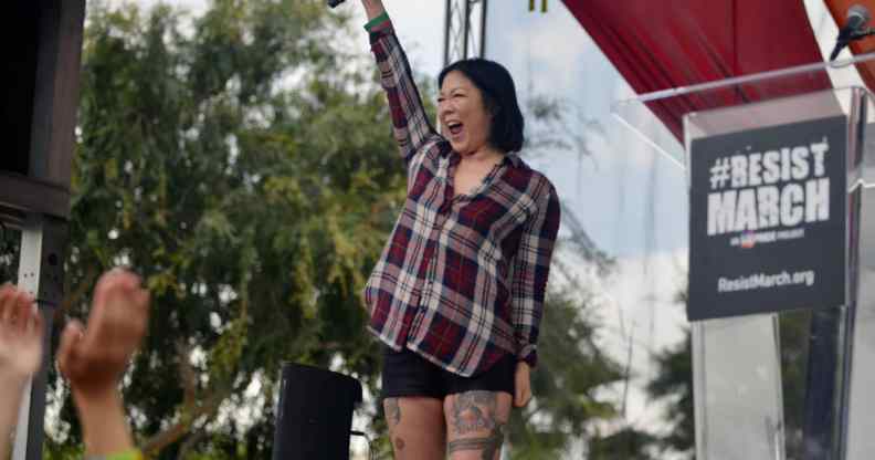 Margaret Cho speaks at the LA Pride ResistMarch