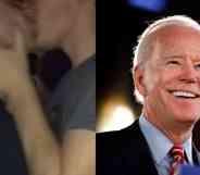 Joe Biden Instagram two men kissing
