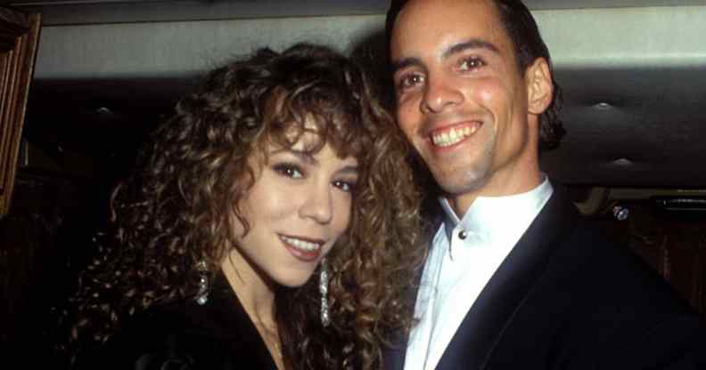 Mariah Carey with her brother Morgan