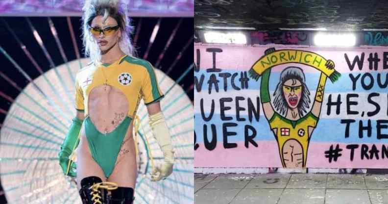 Bimini Bon Boulash Norwich trans rights mural