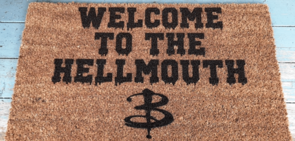 A Buffy the Vampire Slayer welcome mat