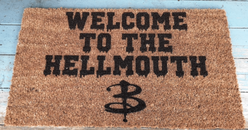 A Buffy the Vampire Slayer welcome mat