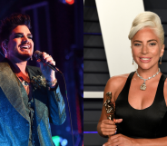 Adam Lambert and Lady Gaga have worked together before, performing together on Lambert's tour with Queen. (Getty)