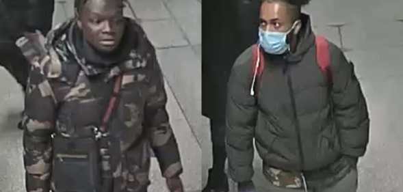 Side-by-side of two men wearing dark coats