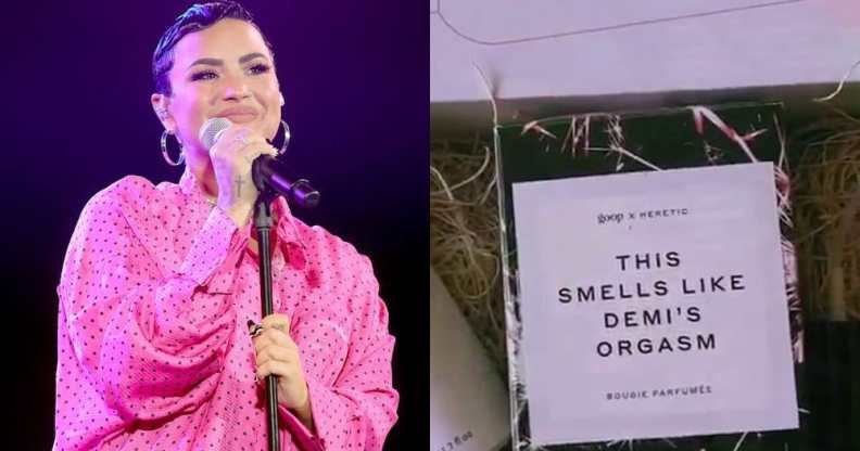 Demi Lovato and her personalised vagina candle from Gwyneth Paltrow