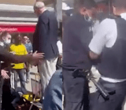 Pastor John Sherwood, arrested after complaints from members of the public over his "homophobic comments".