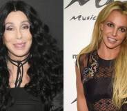 Cher Britney Spears photo side-by-side