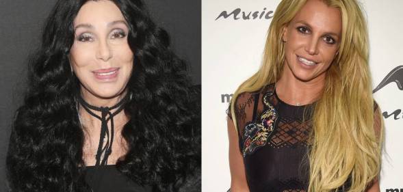 Cher Britney Spears photo side-by-side