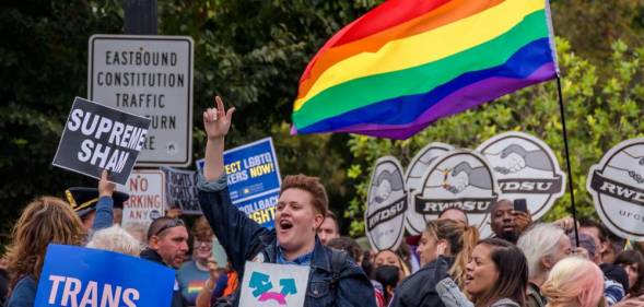 LGBT protestors Washington DC