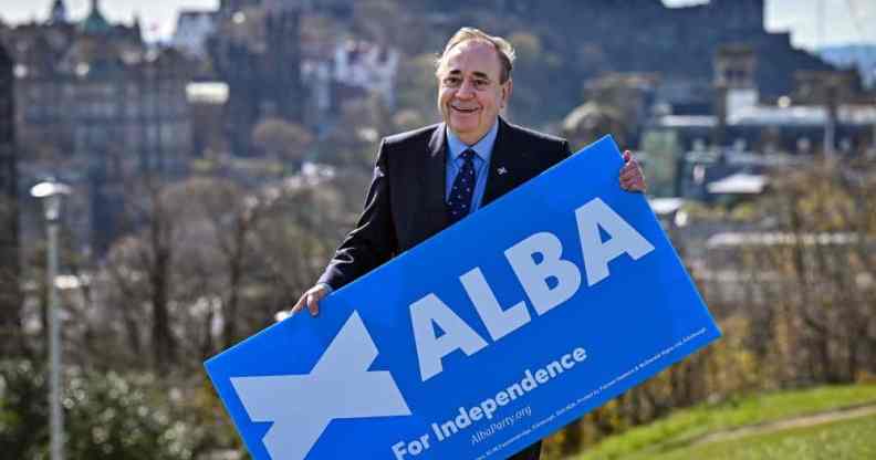 Leader Alba Party Alex Salmond 