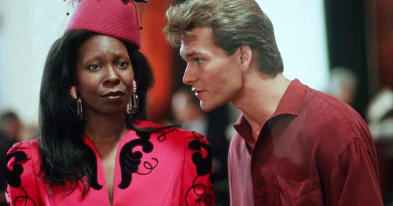 Whoopi Goldberg and Patrick Swayze