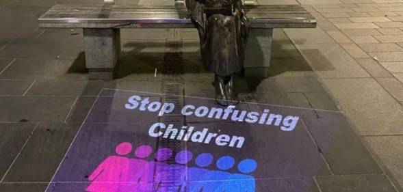 Perthshire Pride twitter image transphobic message