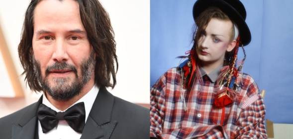 Keanu Reeves and Boy George