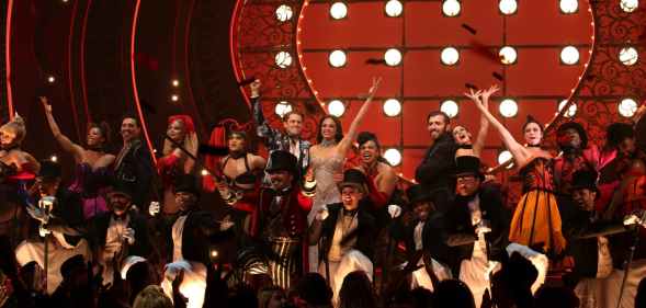 Cast of Moulin Rouge! The Musical on stage