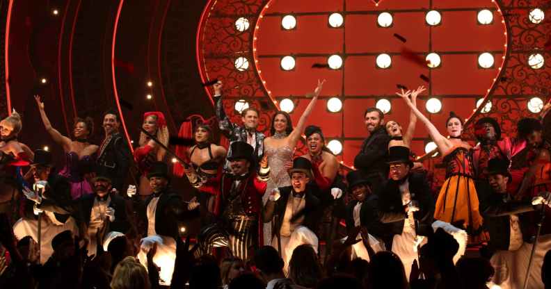 Cast of Moulin Rouge! The Musical on stage