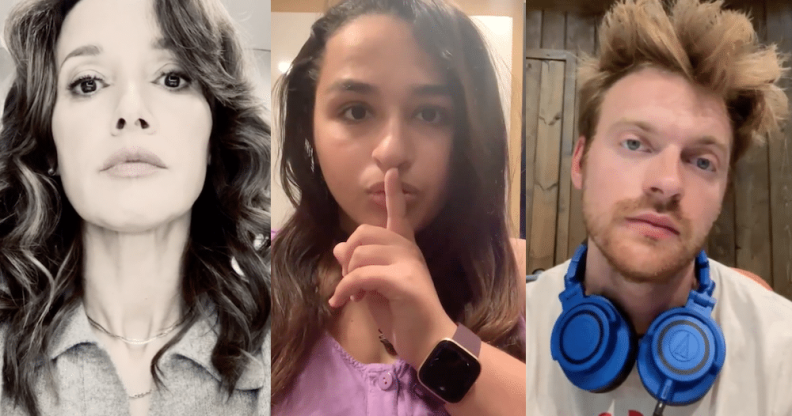 Jennifer Beals, Jazz Jennings and Finneas O'Connell take part in the GLSEN Day of Silence