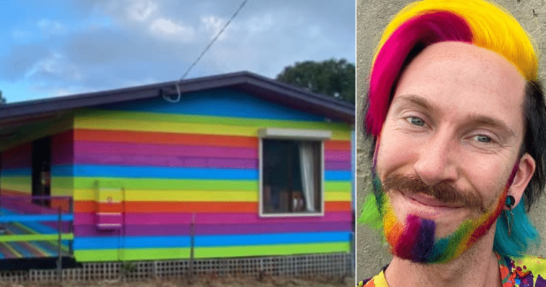 Mykey O'Halloran's rainbow house