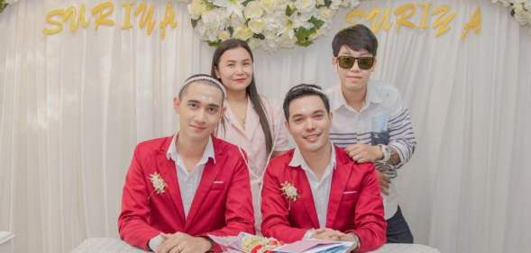 Thai gay couple wedding photos