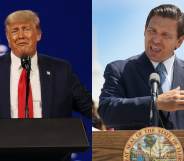 Donald Trump and Florida governor Ron DeSantis, who he is "considering" as his potential 2024 running mate