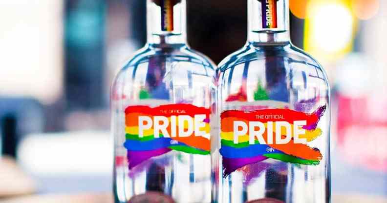 The official Pride gin helps keep the event free in London.