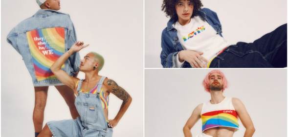 Levi's Pride collection for 2021 is demanding "respect for all pronouns". (Levi's)