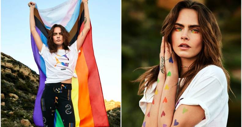 Cara Delevigne and Puma team up for the 'Forever Free' 2021 Pride collection. (Puma)