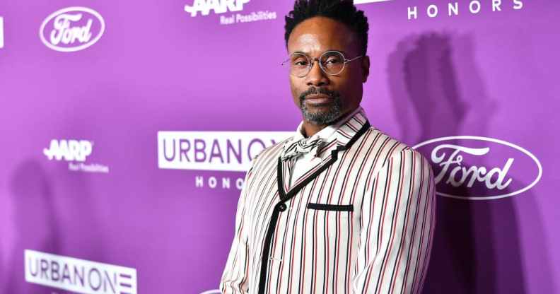 LGBTQ+ champion and queer culture icon Billy Porter poses for a photo at a press event