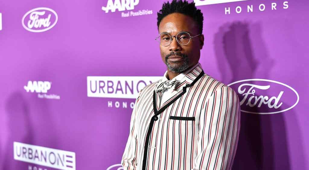 LGBTQ+ champion and queer culture icon Billy Porter poses for a photo at a press event