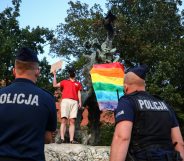 Poland Police LGBT+ protest